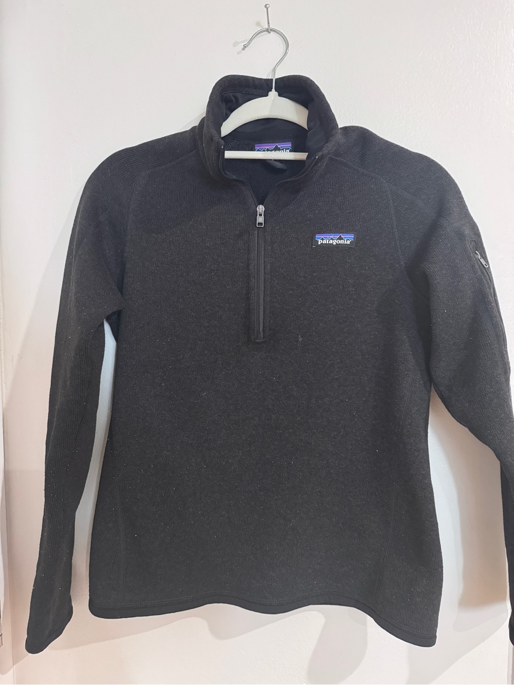 Patagonia Black Half-Zip Fleece Pullover SIZE SMALL